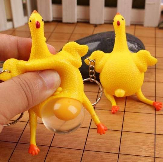 Crazy Squeezy Chicken Toy