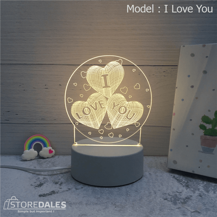 Bedside 3D LED Night Lamp